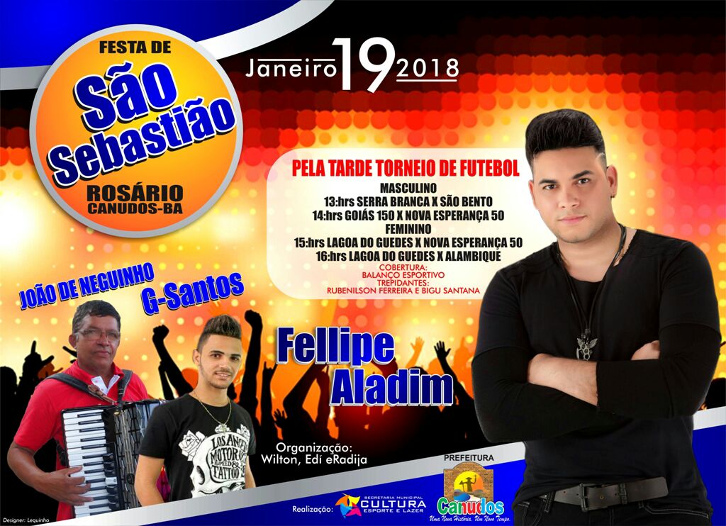 Prefeitura de Canudos anuncia programação da Festa de São Sebastião, no povoado do Rosário